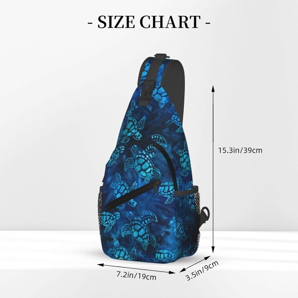 Elevate Your Adventures with the Stylish Sea Turtle Sling Bag - Waterproof - Picture 3 of 8